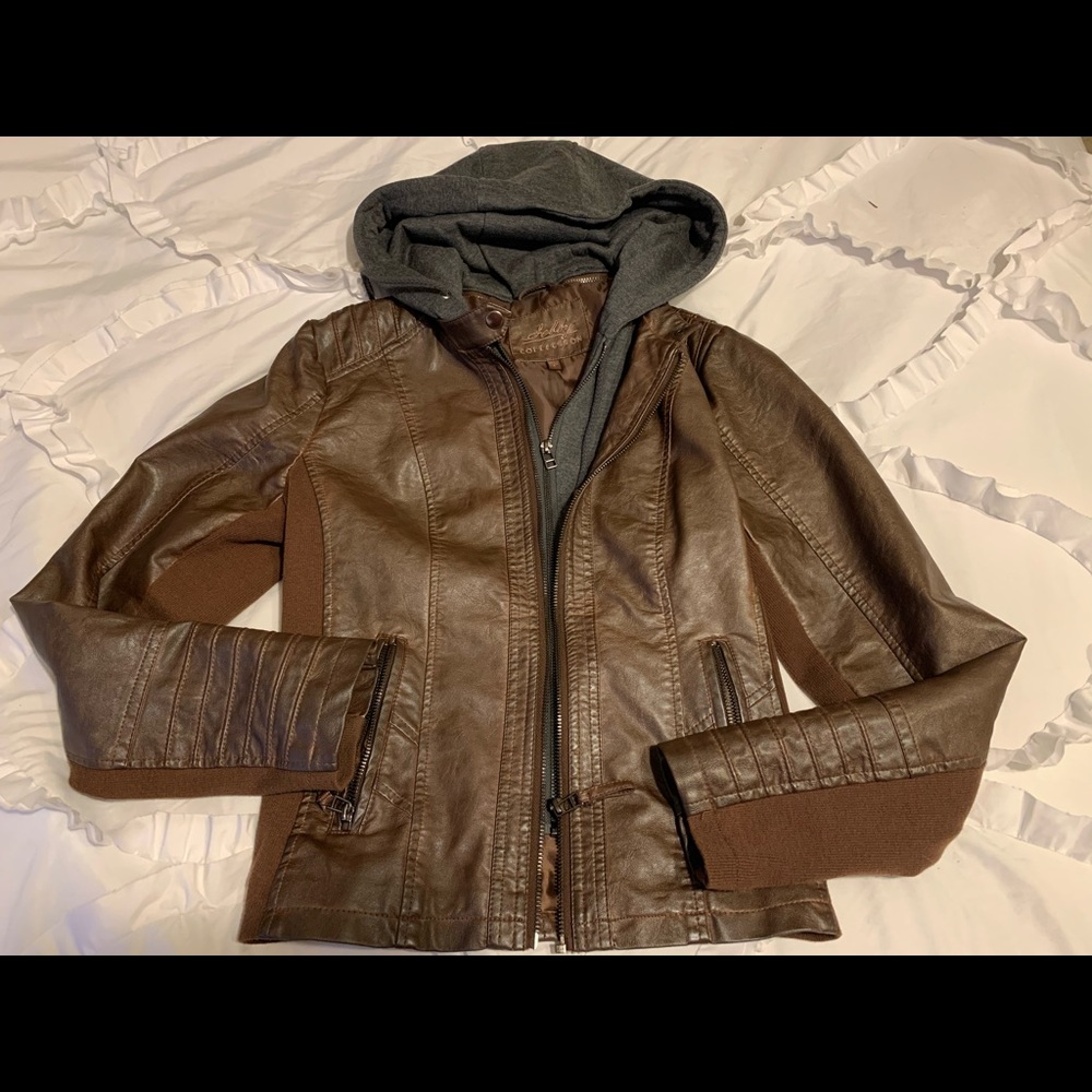 Women’s faux leather jacket